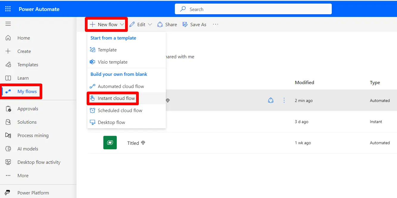 Instant Trigger Flows Instant Trigger Flows